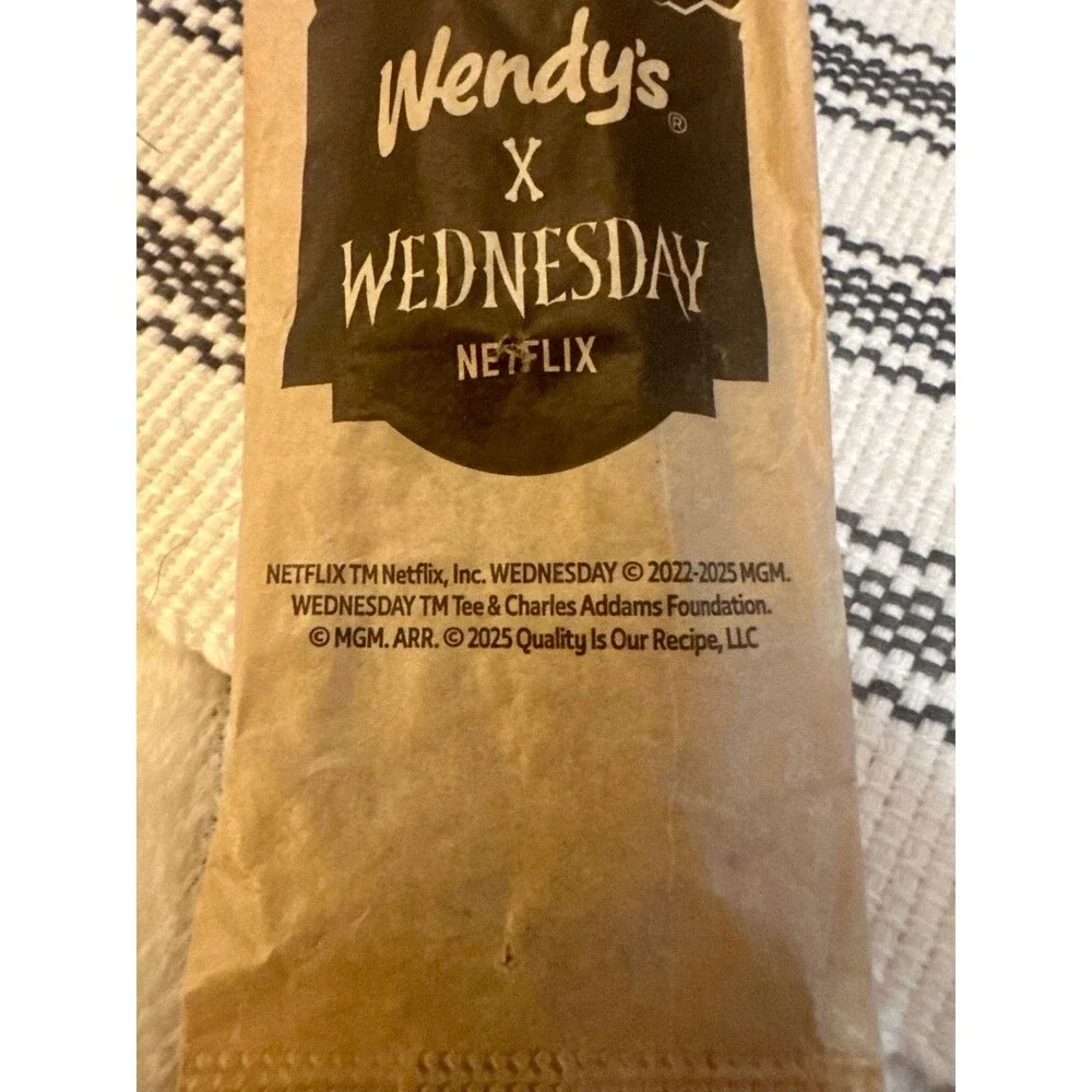 Wendy's Spoon Of Gloom-Wednesday Addams Netflix Meal Of Misfortune- New